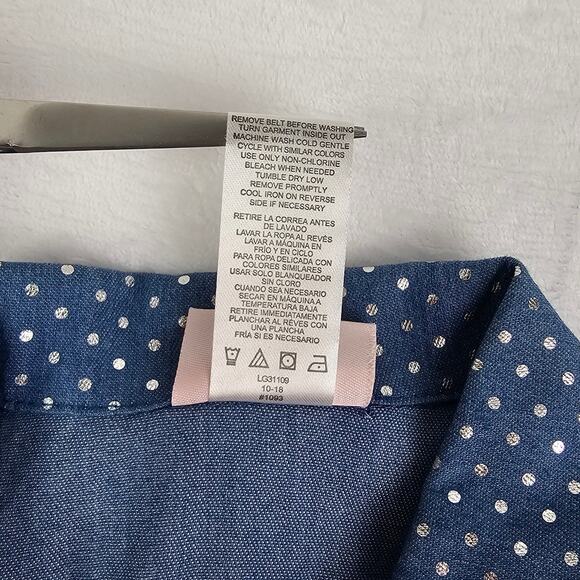 Girls Size 6 Party Dress Little Lass Polka Dot Top Striped Tulle BELT FLAW - NEW - Picture 11 of 11